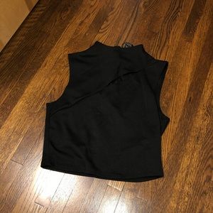 Guess Black Crop Shirt